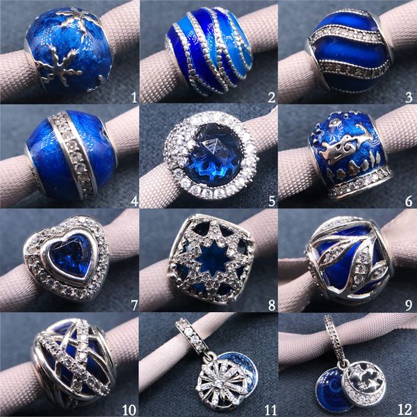 

2pz/lot wholesales bead accessories charm for bracelet original 925 charm bead pandora bracelets making jewelry diy, Bronze;silver