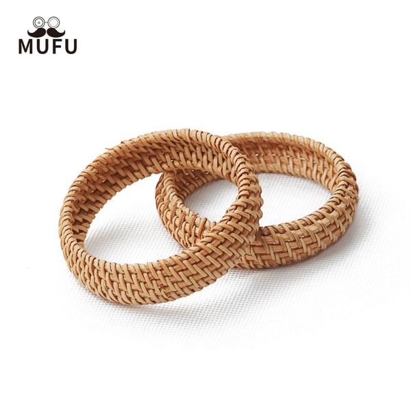 

handmade rattan bracelet vintage ethnic jewelry men universal kuan, Black
