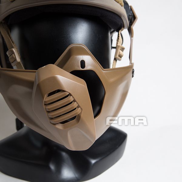 

fma helmet guide rail mask half mask for tactical helmet bk/de/fg tb1354