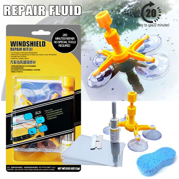 

professional quality windshield repair kit glass corrector set crack repairing for car vehicle j99