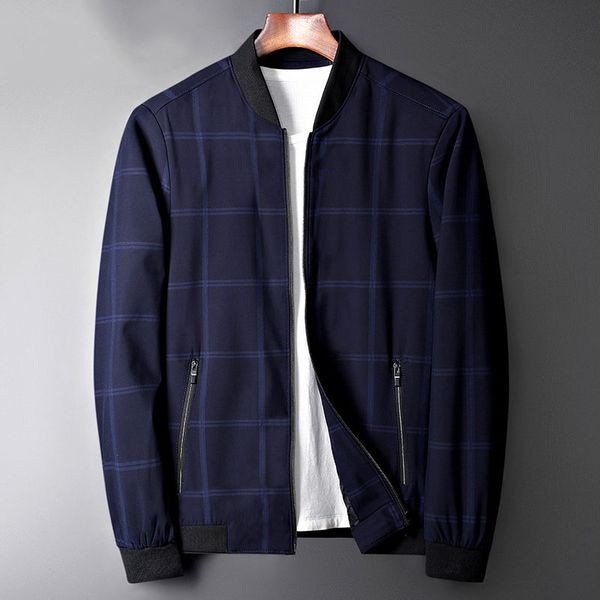 

new arrival 2019 spring autumn thin casual jacket men stand collar coat outerwear plus size, Black;brown