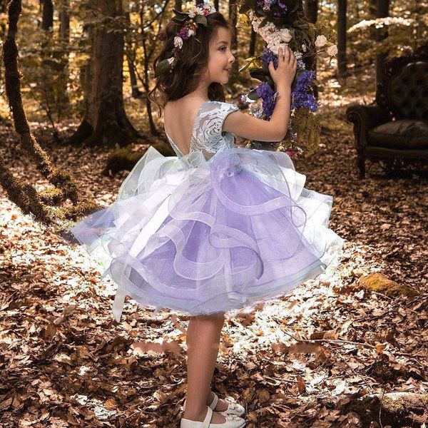 Süßes Kleinkind-Prinzessin-Partykleid für Mädchen und Kinder, Spitze, flauschig, Cake Smash-Kleider für Mädchen, Blumenmädchen, Hochzeit, Abendkleidung