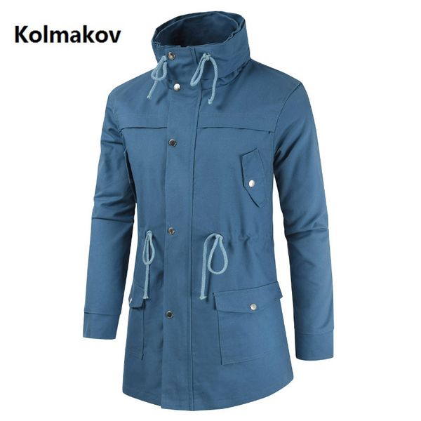 

2019 spring men classic coats men 100% cotton jacket casual trench coat men,men's fashion windbreaker -3xl, Tan;black