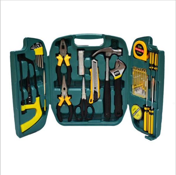 

27pcs/set gift set combination tool set woodworking electric toolbox home suit combination repair tool