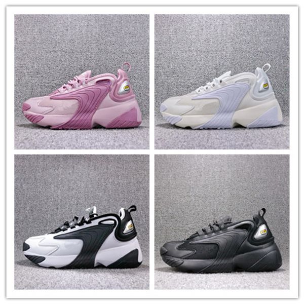 

2019 wmn zoom 2k ail zm panda chunky neaker dad hoe all black pink white brand ca ual hoe for men women ize36 45