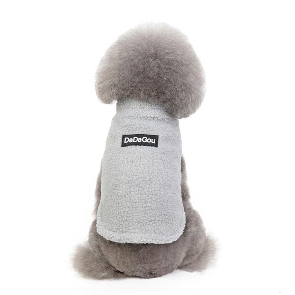 

soft pet dog vest hoodie for dogs cats coat jacket t-shirt solid autumn/winter warm clothes apperal