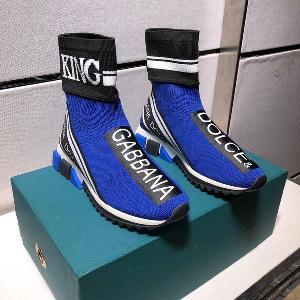 

2020 men's fashion casual socks shoes, fashionable high-quality knitted slip-on shoes