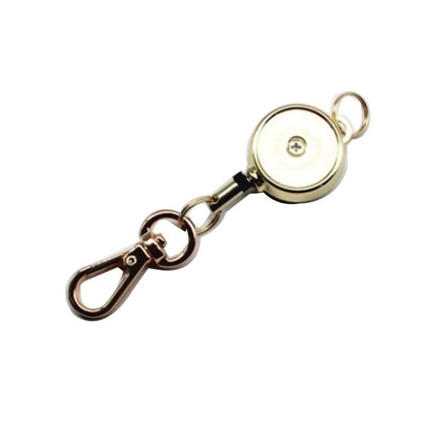 

retractable reel keychain steel keychains womens metal keychain wallet, Silver