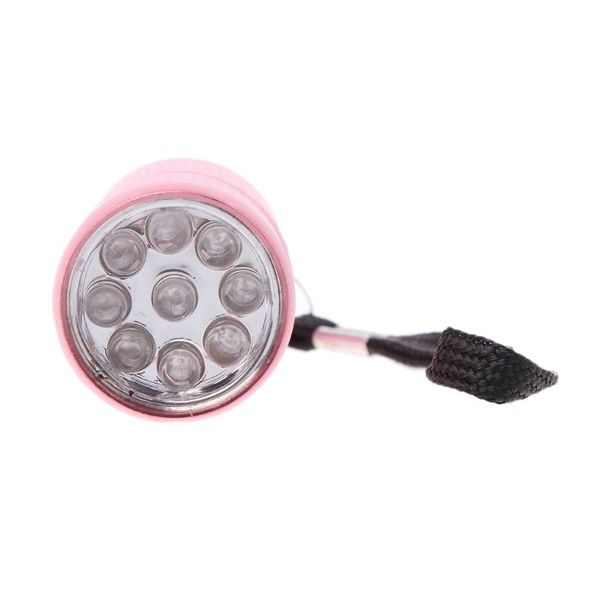 

portable mini 9 led nail dryer curing lamp torch for uv gel nail polish x7ja