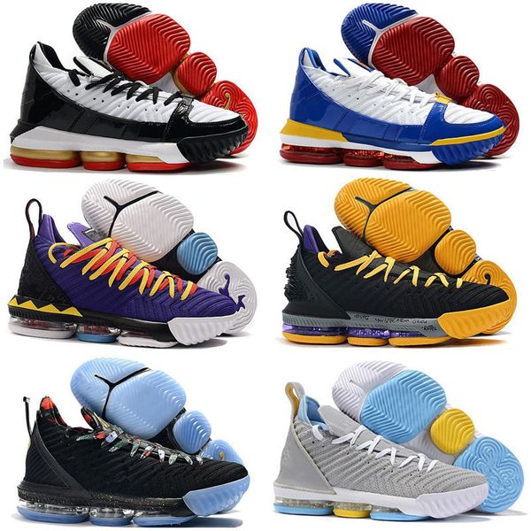 

16 xvi ep superman blue varsity red martin all stars black white equality kids basketball shoes 16s men sports sneakers