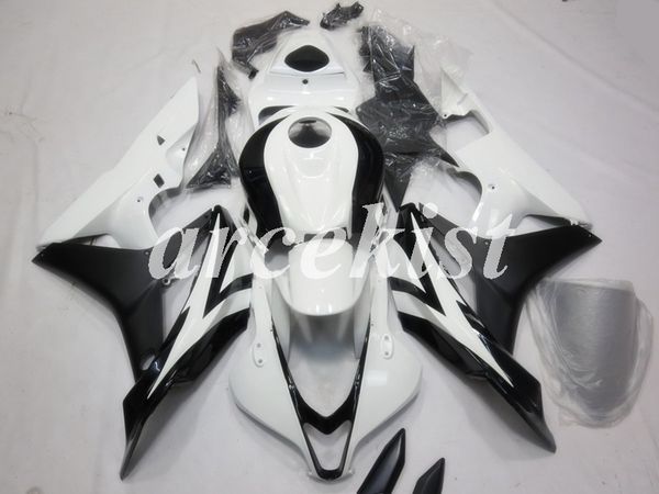 

new abs injection motorcycle full fairings kits fit for honda cbr600rr f5 2007 2008 07 08 600rr bodywork set black white gloss