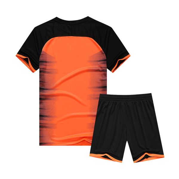 

men blank double-sided football team uniforms kits sports clothes tracksuits personality customized football sets with shorts c11-26, Blue;black