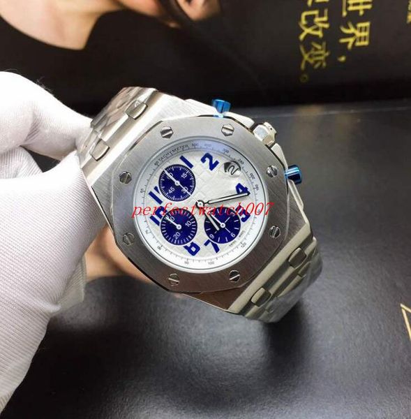 

classic series watch vk quartz chronograph working stainless steel casual men's sport wrist watches the latest version, Slivery;brown