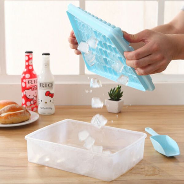 

silicone ice mould 33/44/55 lattice ice making box honeycomb shaped with shovel