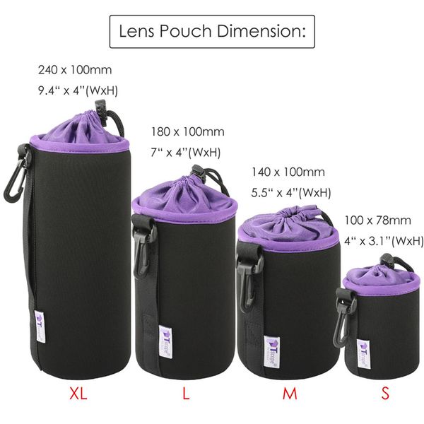 Eirmai Cámara Impermeable de Nylon Estuche Blando bolsas de Lente Dslr Con Lente Para Cinturón