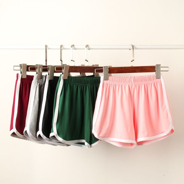 

candy color shorts slacks cotton women clothes 2019 black rave mini fem me plus size loose green pink grey wine, White;black