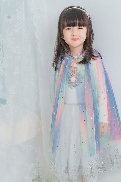 

Sequin ball me h wai tcoat prince party baby girl bling outwear children 039 clothe for ummer pring kid un cape 7 color