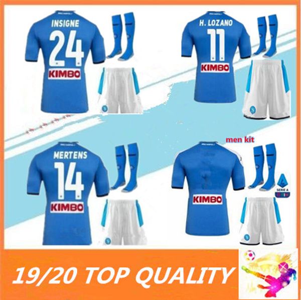 

2019 2020 adult Serie A Naples soccer jerseys Maglietta da calciatore 19 20 Napoli HAMSIK L.INSIGNE maillot de foot football Shirt kits