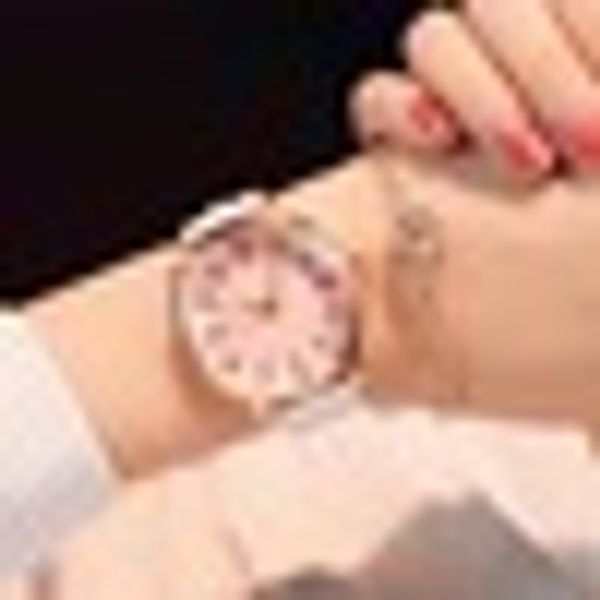 

2018 new quartz wrist watch women polygonal design fashion casual alloy wrist watch quartz simple 6 types, Slivery;brown