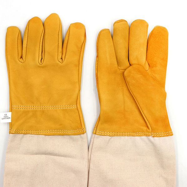 

pigskin beekeeper gloves protective sleeves soft pliable ventilated gauntlets other garden tools