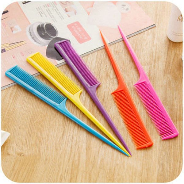 

metal tip rat tail comb purplesalon professional beauty tools nero pettine per parrucchiere metal tip sweet07 cmhhu, Silver