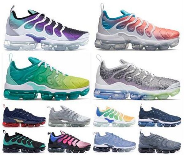 

new arrival tn plus running shoes men women wool grey game royal tropical sunset creamsicle designer sneakers sport mens trainers size 36-46