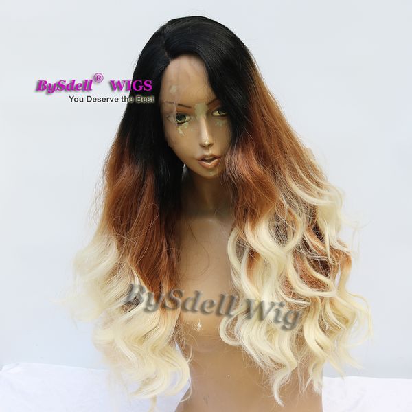 Premium Natural White Women Hair Color Fashion Wig Synthetic Long