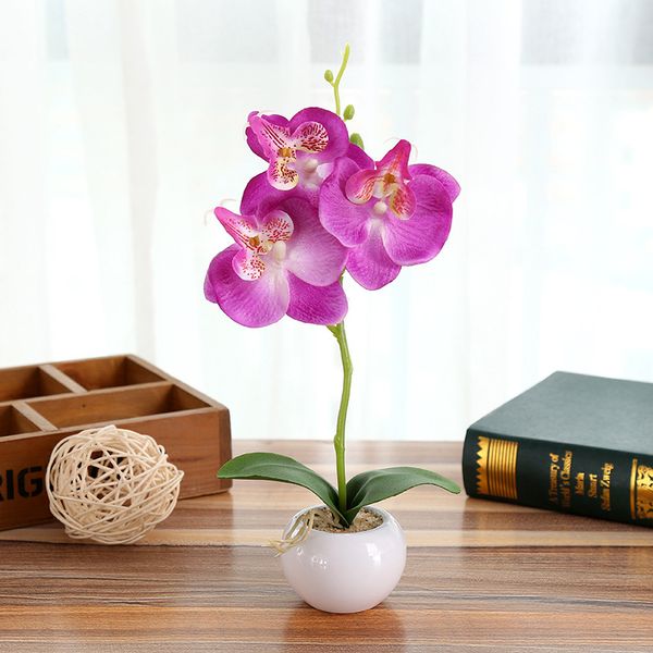 

moth orchid artificial satin flower living room tabledecoration suitable uk