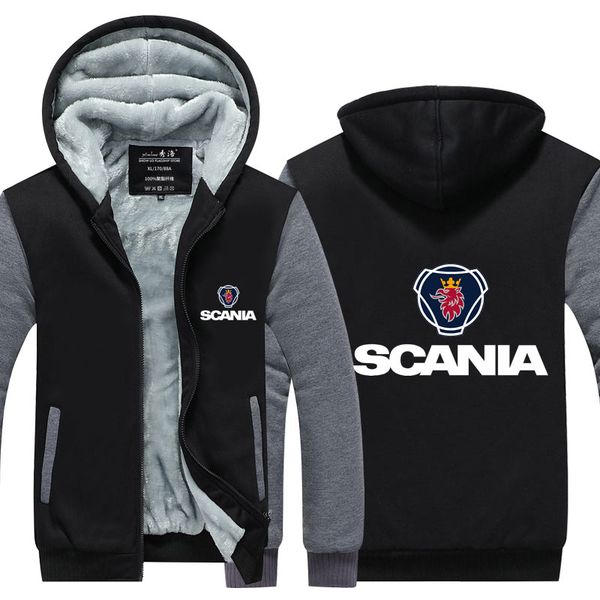 

winter casual hooded hoodies sweatshirt zipper men thicken coat male, Black