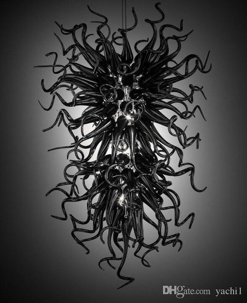 

modern hand blown glass chandelier lightings vintage black murano glass chihuly style modern art hanging chandelier for l decor