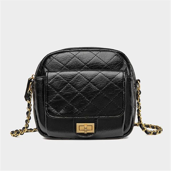 

mini women bag chain single shoulder messenger bag pu leather square mobile phone purse classical diamond-shaped flap clutch