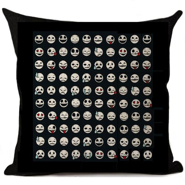 

halloween cartoon skull jack printed pillowcase nightmare before christmas decorative l car chair home decor pillow case