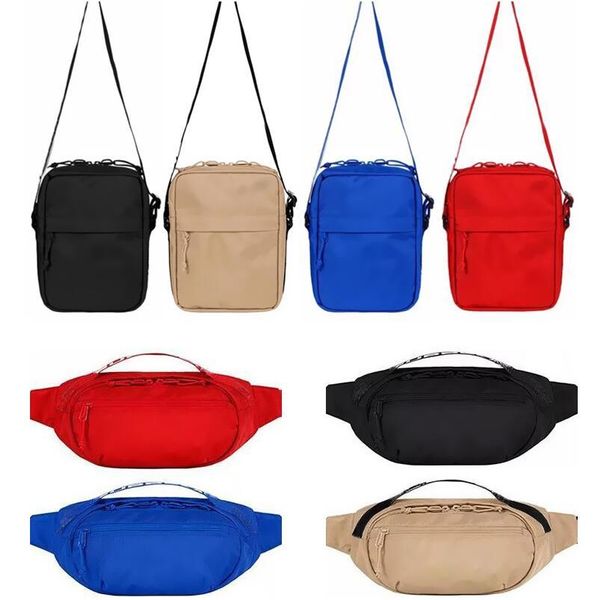 

waist bag shoulder bag leisure oxford hip-hop belt bag pack chest pack fanny pack men messenger bags, Black;red