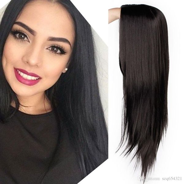 

wig long straight synthetic wig mixed brown and blonde long wigs for white /black women middle part nature wigs ing