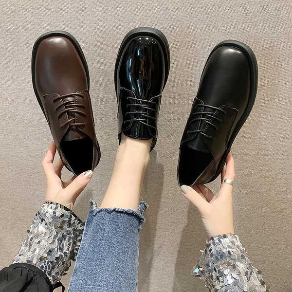 

shoes woman 2019 casual female sneakers designer women square toe flats all-match women's heels oxfords new modis, Black