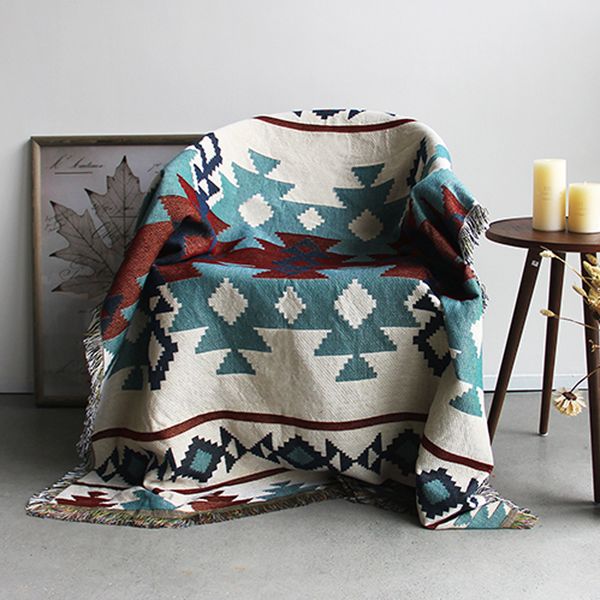 

kilim carpet for sofa living room bedroom rug yarn dyed 130*160cm bedspread tapestry