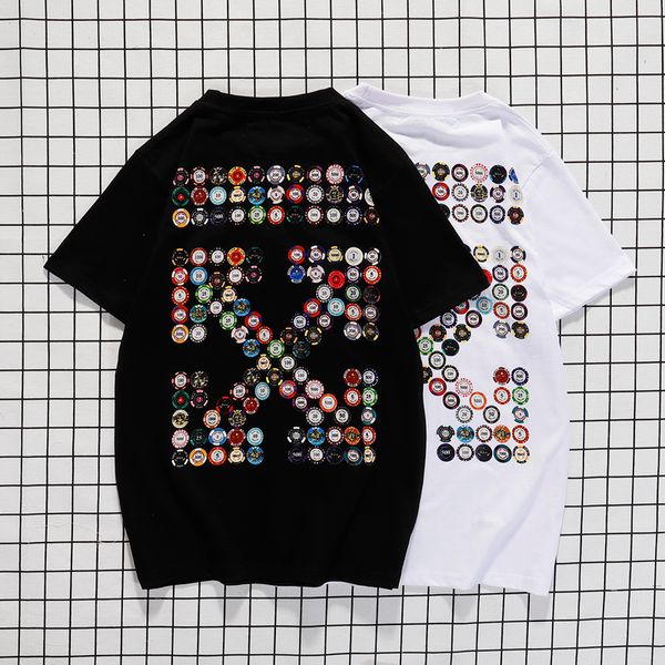 

off women mens designer t shirts white fashion short sleeve luxury designer t shirt summer mens tshirt tee couples matching clothes 6093