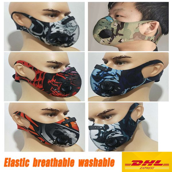 

biking protective mask with activated carbon valves biking anti dust pm2.5 respirators for sale reusable outdoor bike sports face mask