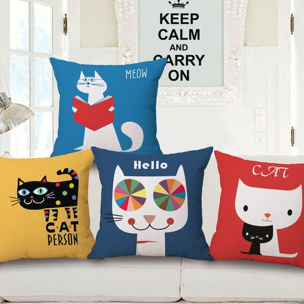 

european concise embrace pillow case literature cartoon cushion