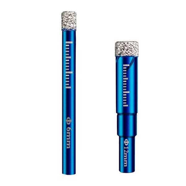 

2 pcs diamond hole saw drill bits set for tile ceramic glass marble 6mm 12mm