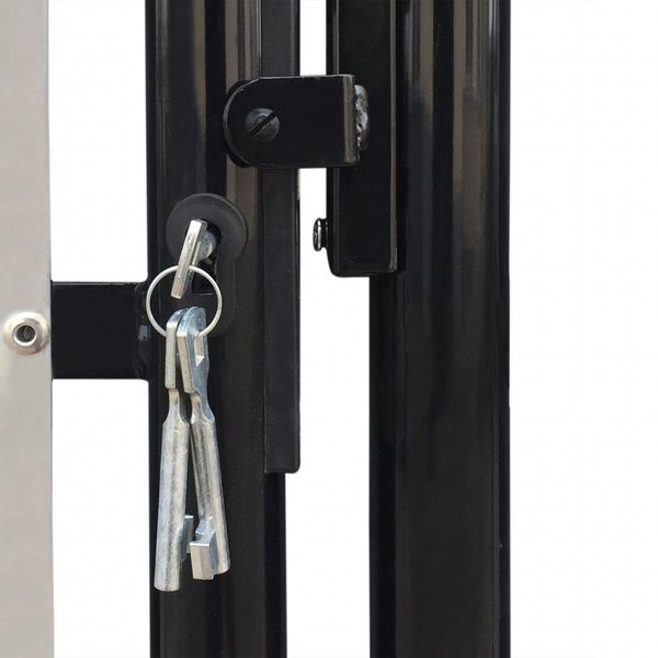 

garden gate single black 100 x 150 cm садовые наборы