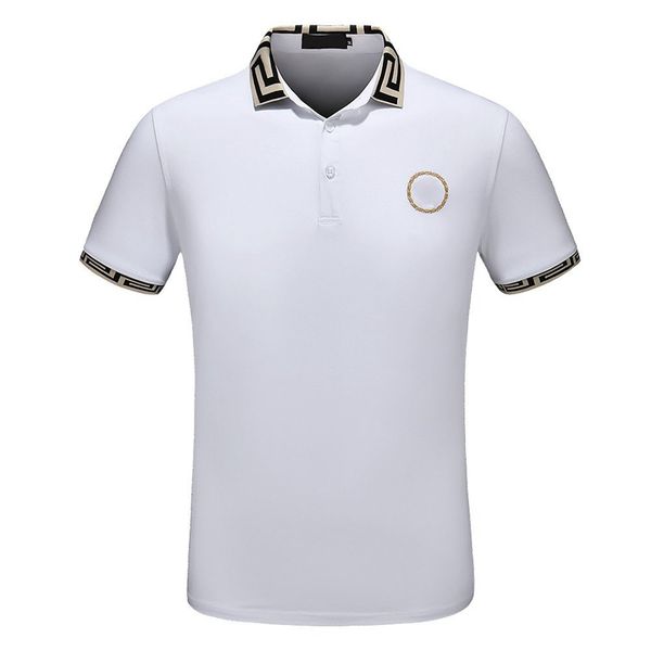 

19SS Men's Wear Designer T-shirt Pure Cotton Round Embroidered Luxury Shirt Sweat Absorption Breathable Round Collar Sport T-shirt