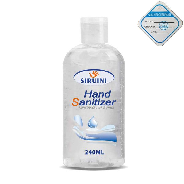 

75% спирт безводный мгновенный дезинфицирующий гель для рук 240 мл эффективная стерилизация 240 мл гель для рук безалкогольный расширенный г