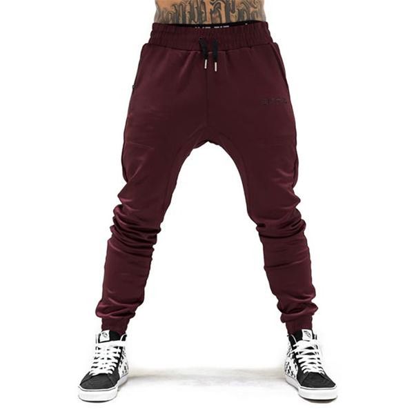 

2019 new brand gyms men joggers sweatpants men joggers trousers sporting clothing the bodybuilding pants, Black