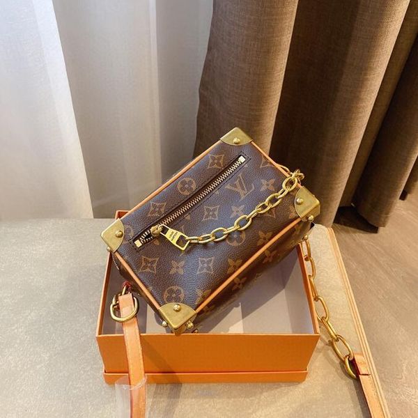 

new handbag 2020 famous designer womens handbag chain bag genuine leather luxury bag 0311046, Black