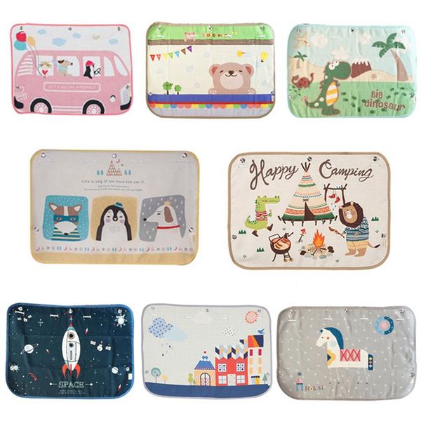 

70*50cm car cartoon curtain cover sun blocking auto curtain side blocking tensile sunshade for children car-styling