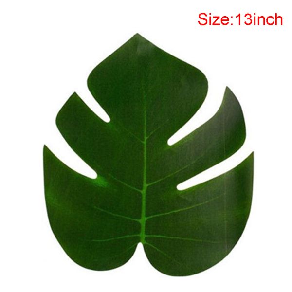 

36pcs/pack decorations party table decorations fake leaves artificial plant kinds birthday diy home jungle ornament garden prop