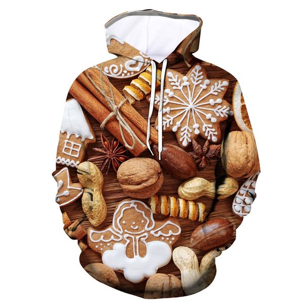 

christmas hoodies men's sweatshirt moletom funny 3d print party hoodie men casual long sleeve men pullover sudadera hombre, Black