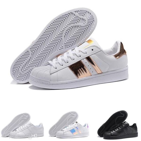 

2019 new superstar men s casual sneaker shoes women s foundation classic gold black white eur size 36-45