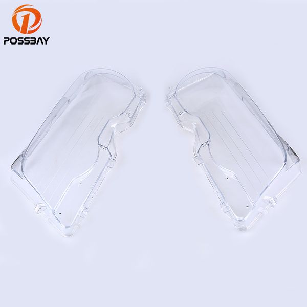 

possbay clear headlight lens shell cover head lamp assembly for 3-series e46 coupe pre-facelift 2000-2003 headlamp lenses